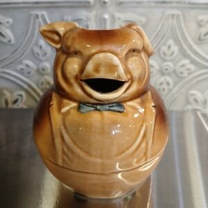 Vintage Ceramic Glazed Pig Creamer